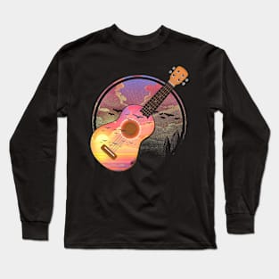 Sunset Ukulele Long Sleeve T-Shirt